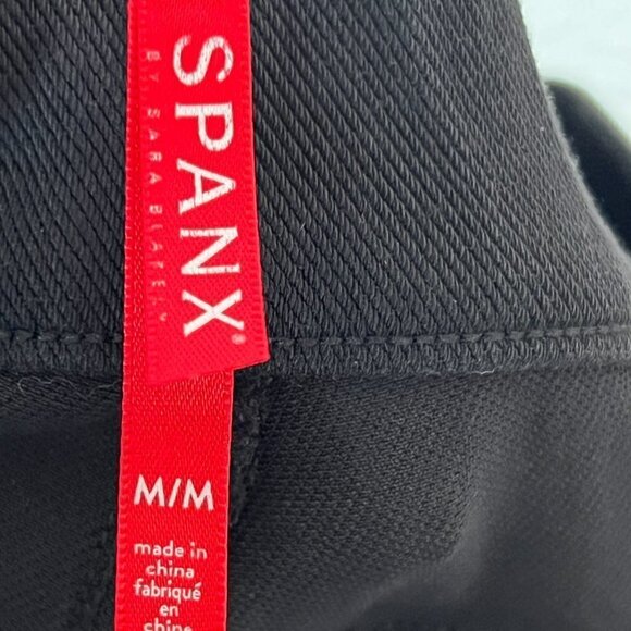 Spanx Jean Pants Leggings Black Ankle Pull On Medium - Picture 10 of 13